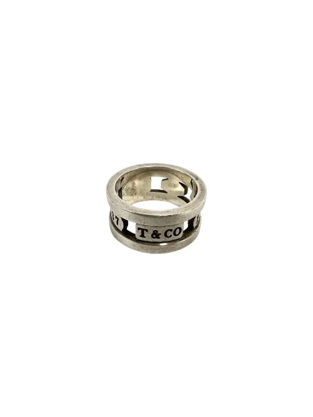 Tiffany & Co Vintage Element Ring 925 Sterling Silver